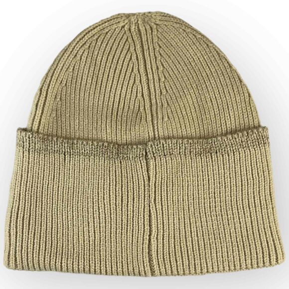 BP Nordstrom Women’s Oversized Cuff Beanie Hat - Ribbed Biscotti Tan Beige - Picture 3 of 6